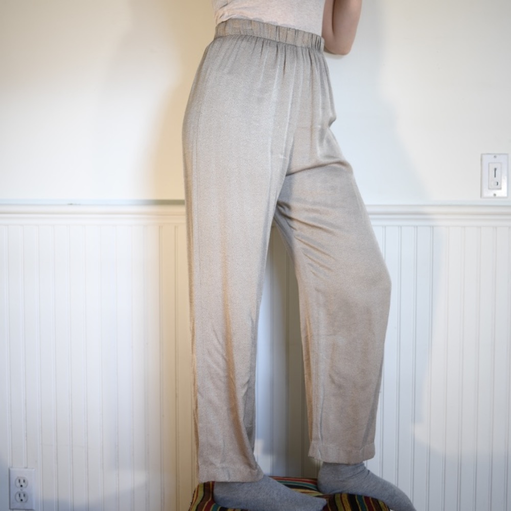 Vintage Shimmery Gold/Tan Pants